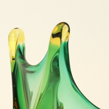 Cristal de Murano - Realizado en cristal amarillo y  verde