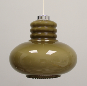 Lámpara opalina de los años 60. - Electricidad totalmente renovada.