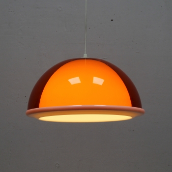 Lámpara pop naranja - Realizada en metacrilato.
Electricidad renovada.
España