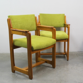 Pareja de sillones de los años 70 - Tapicería totalmente renovada.